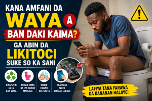 Kana Amfani Da Waya A Ban Ɗaki Kaima? Ga Abin Da Likitoci Suke So Ka Sani